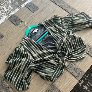 Moon river tie up shirt